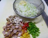 チョモランマオムライス☆山頂カルボナーラ作り方1写真