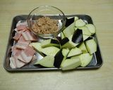 ナスとベーコンとツナのトマトスパゲティ作り方1写真