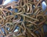 ぜんまいとコンニャクの煮物・ご飯のおかず作り方1写真