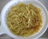 カリカリ豚とチーズの豆乳つけ麺作り方6写真
