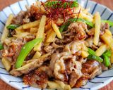 豚こまとたけのこピーマンのオイスター炒め作り方5写真