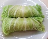新生姜＆ウインナー白菜くるくる巻き（串）作り方2写真