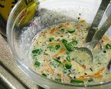 魚河岸あげの黒ごま豆乳ソース作り方3写真