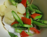 はんぺんと温野菜のごまマヨネーズあえ作り方3写真