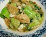 とと厚揚げ＆青梗菜、ごま炒めあんかけ作り方6写真
