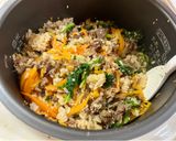 焼肉のたれで簡単ビビンバ風炊き込みご飯♪作り方5写真
