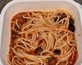 レンジで簡単！スパゲティ・ブッタネスカ作り方3写真