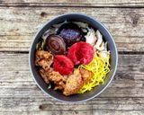 ▲山ごはん▲ささっと1分で梅鶏飯作り方4写真