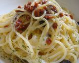 チーズとろけるドライトマトのパスタ作り方6写真
