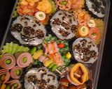 大量生産！アンパンマン海苔巻き♪作り方10写真