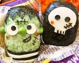 フランケン＆ドクロ★ハロウィンキャラ弁作り方8写真