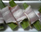 オクラのベーコン巻き天ぷら作り方1写真