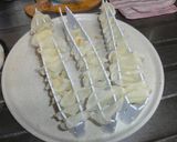 仕切り板で！電子レンジでポテトチップス作り方4写真
