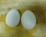 ヘルシー！にんにく風味の味玉作り方1写真