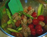 レンズ豆と野菜とソーセージのオーブン焼き作り方3写真