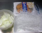 魚河岸あげと春雨のゴマふりスープ作り方2写真