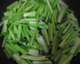 青菜炒め(茎と葉を分けて調理)作り方9写真