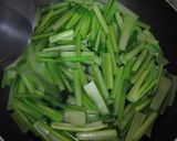 青菜炒め(茎と葉を分けて調理)作り方10写真