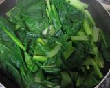 青菜炒め(茎と葉を分けて調理)作り方13写真