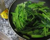青菜炒め(茎と葉を分けて調理)作り方16写真