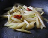 セロリ de きんぴら作り方4写真