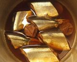 骨まで柔らか圧力鍋で秋刀魚のさっぱり梅煮作り方5写真
