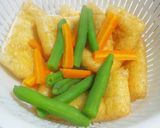 いんげんとニンジンの油揚げ巻作り方4写真