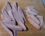 魚肉ソーセージと、岩下の新生姜の湯葉まき作り方2写真