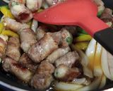 マコモダケの豚バラ肉巻き甘酢餡。作り方10写真