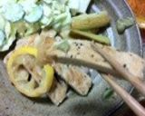 和風プレート葱豚焼き！キャベツ添え作り方10写真
