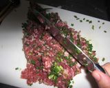 豚ひき肉の野菜入りフライパン焼き作り方3写真