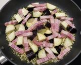 トマト缶不使用。なすとベーコンのトマトパスタ作り方4写真
