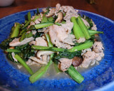 ♪小松菜と豚肉の中華風炒め♪作り方5写真
