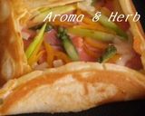 スモークサーモン＆アスパラのガレット作り方5写真