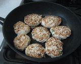 鶏挽肉でヘルシーハンバーグ作り方3写真