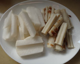 大根とちくわのカレーごま和え。作り方1写真