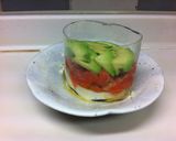 オシャレに豆腐アボカドサーモン❤作り方3写真