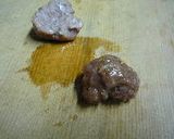 ミートボールとウズラの卵で「きのこ」作り方1写真