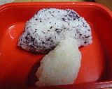 ゆかりむすびと塩むすびできのこに見える?作り方3写真