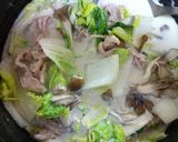 調味料は塩のみ！5分でできる簡単豆乳鍋☆作り方4写真