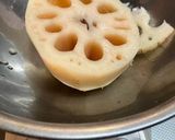 れんこん縦切りきんぴら だくだく山椒作り方1写真