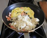 ☆カニカマと干しえびのレタスチャーハン☆作り方8写真