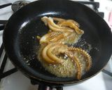 イカゲソとコーン炒め☆バター醬油味作り方3写真