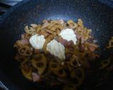 ベーコンとれんこんの混ぜご飯作り方4写真