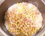ひよこ豆とベーコンの＊炊き込みご飯作り方3写真