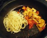 エリンギとトマトのパスタ作り方4写真