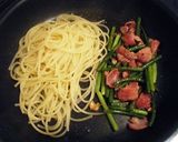 ニンニクの茎のスタミナパスタ作り方4写真