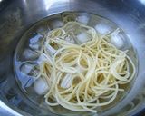 ミョウガと漬けマグロの冷製パスタ作り方3写真
