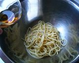 ミョウガと漬けマグロの冷製パスタ作り方4写真