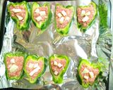 ピーマンの肉詰めONチーズ作り方3写真